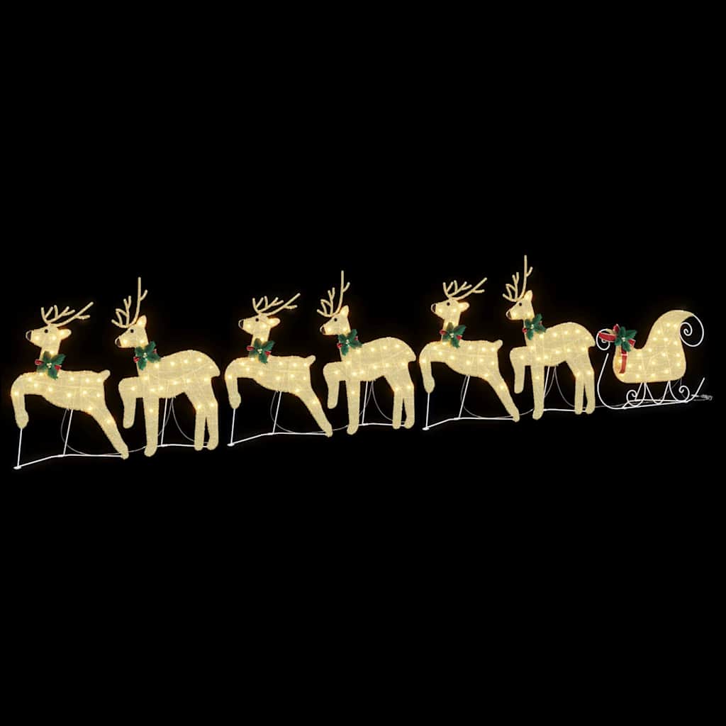 Rennes LED 7 pcs Doré tissu - XIOS