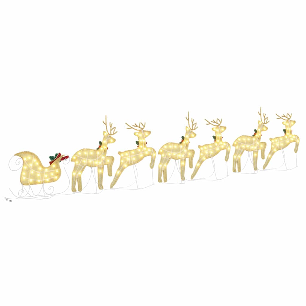 Rennes LED 7 pcs Doré tissu - XIOS