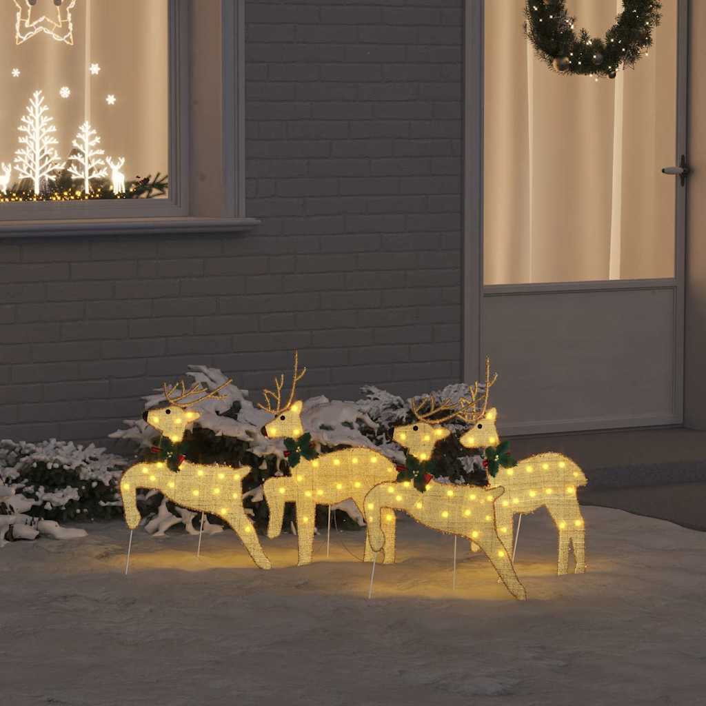 Rennes LED 4 pcs Doré tissu - XIOS