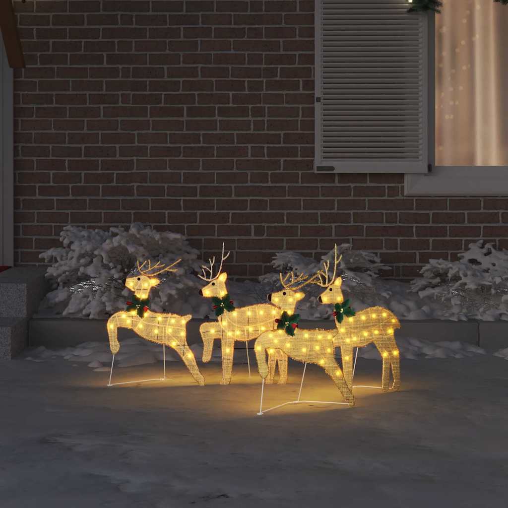 Rennes LED 4 pcs Doré tissu - XIOS