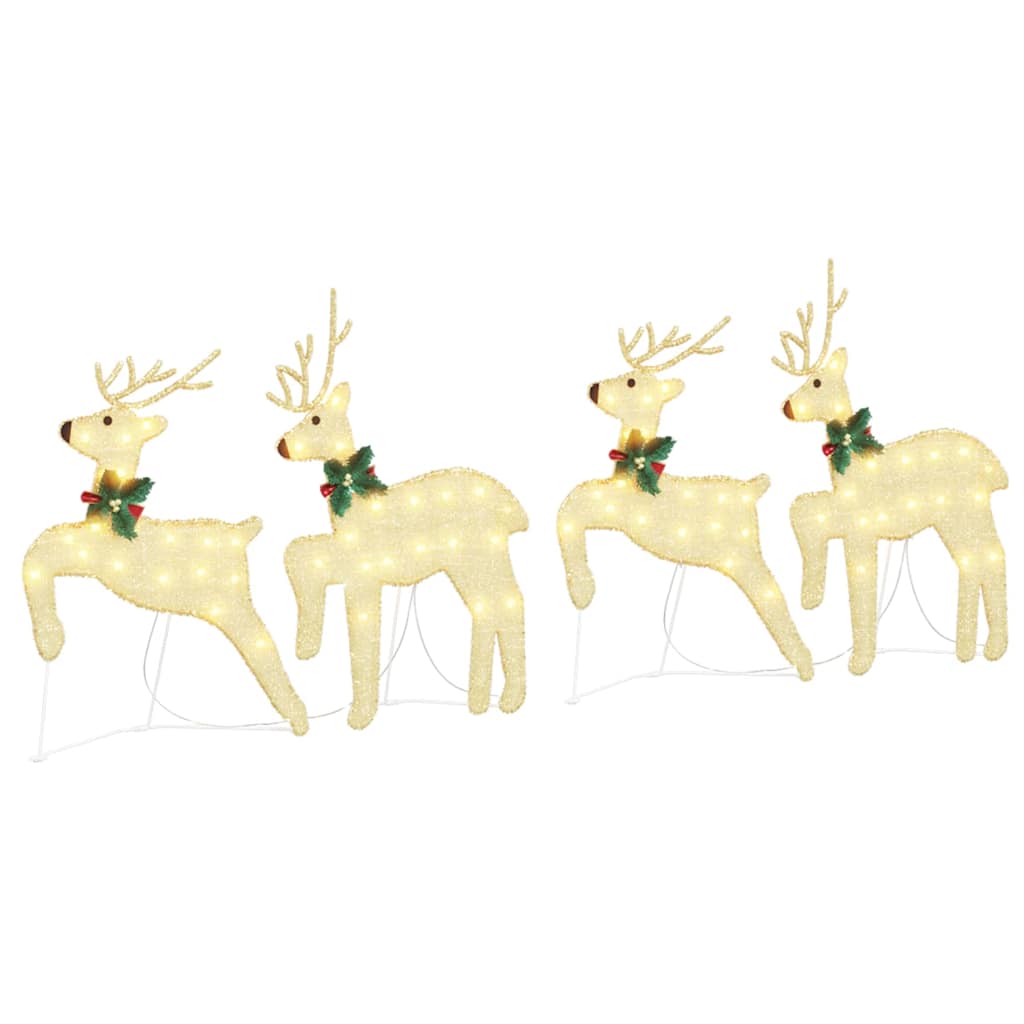 Rennes LED 4 pcs Doré tissu - XIOS