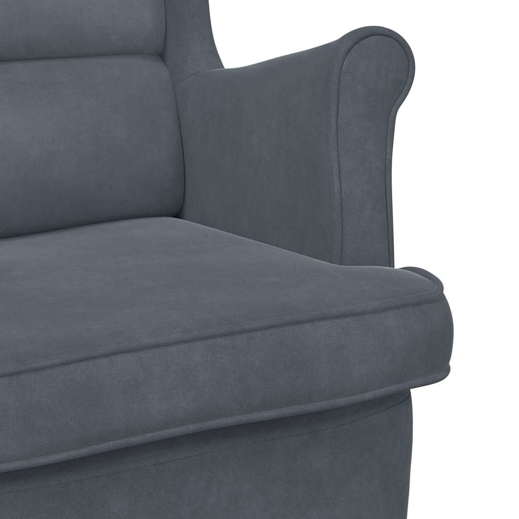 Chaise à bascule Gris foncé 92 x 71 x 100 cm Contreplaqué