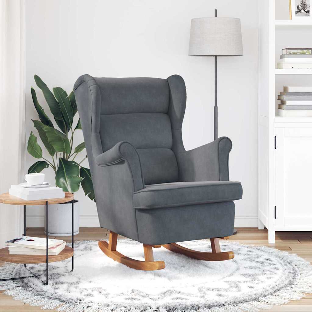 Chaise à bascule Gris foncé 92 x 71 x 100 cm Contreplaqué