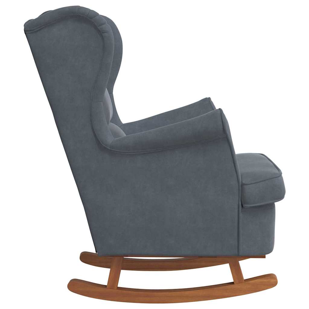 Chaise à bascule Gris foncé 92 x 71 x 100 cm Contreplaqué