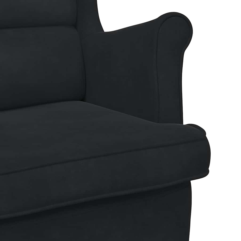 Chaise à bascule Noir 92 x 71 x 100 cm Contreplaqué