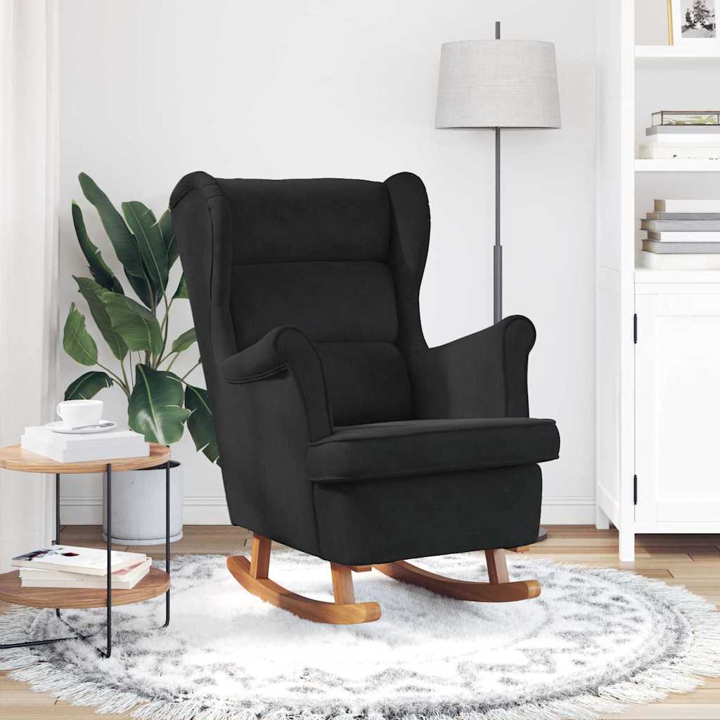 Chaise à bascule Noir 92 x 71 x 100 cm Contreplaqué
