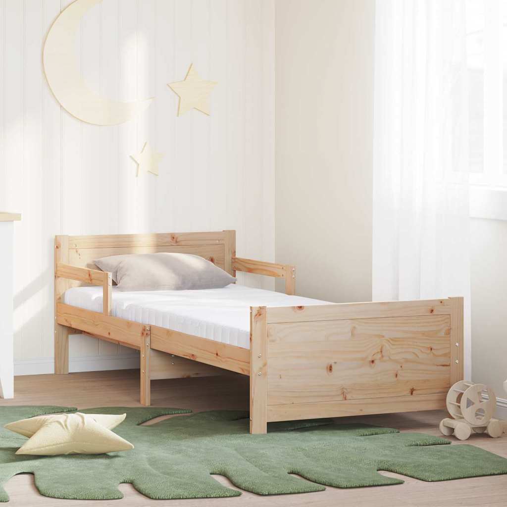 Cadre de lit avec matelas avec tête de lit Marron 80 x 200 cm - XIOS