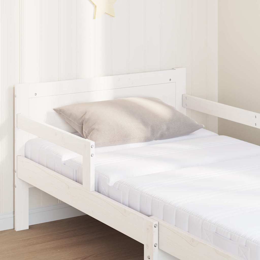 Cadre de lit avec matelas avec tête de lit Blanc 80 x 200 cm - XIOS