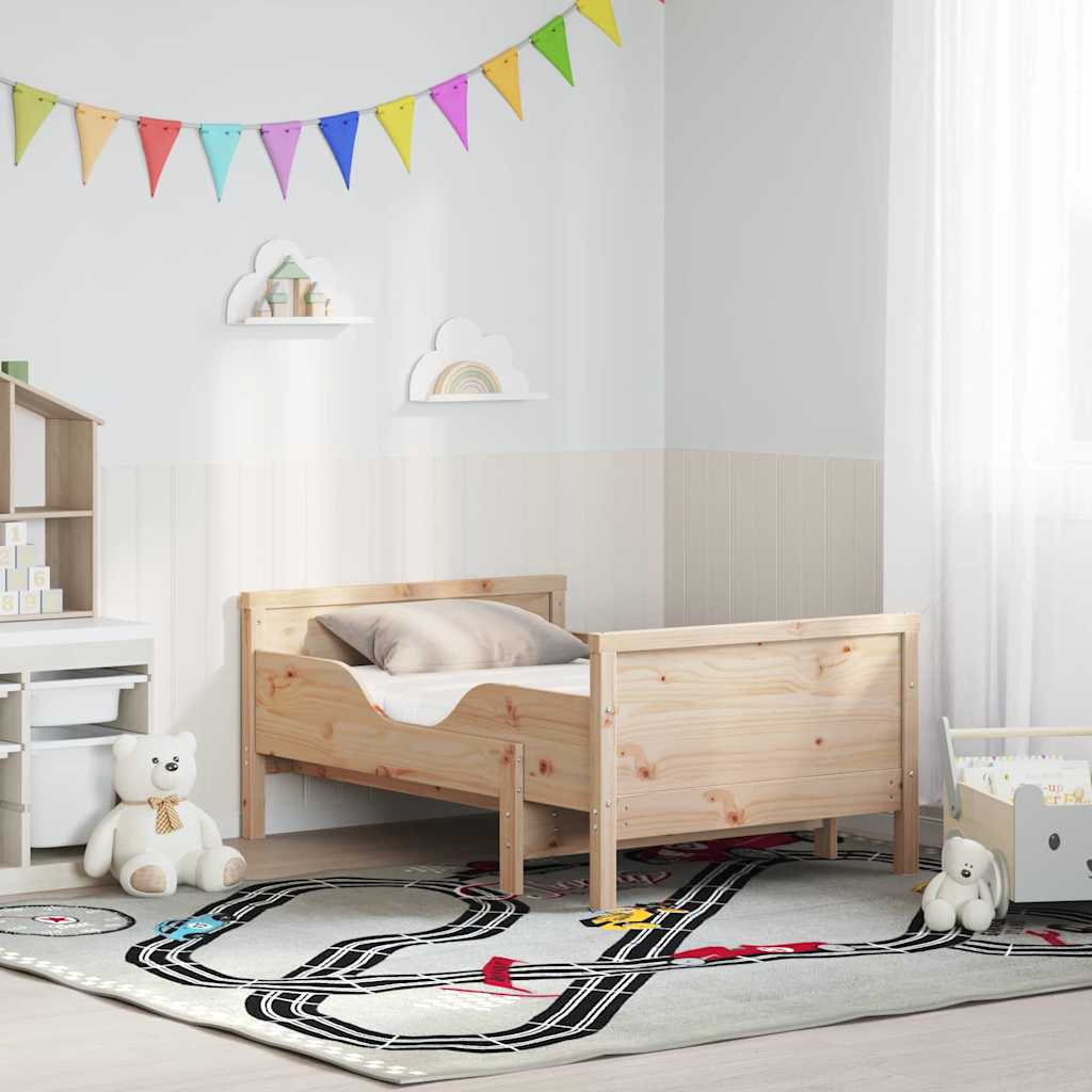 Cadre de lit avec matelas extensible Marron 80 x 200 cm