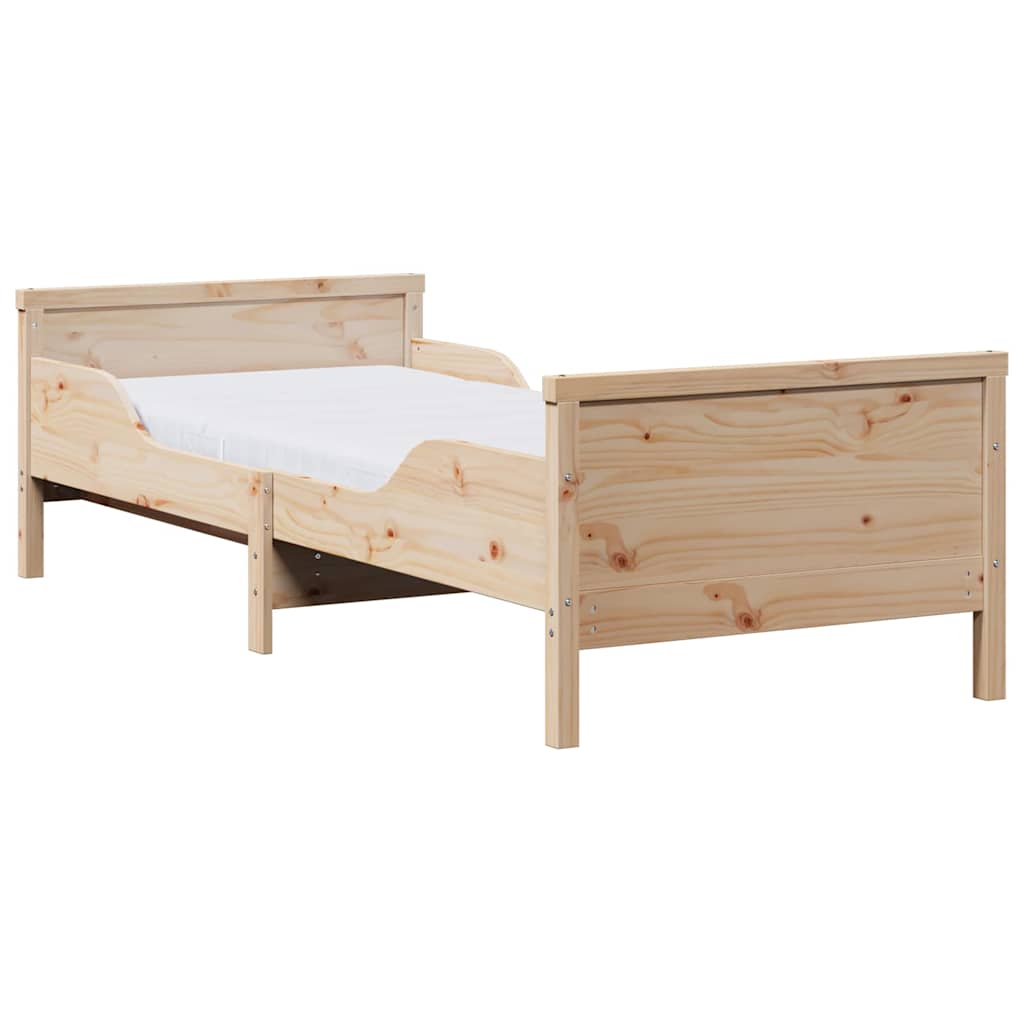 Cadre de lit avec matelas avec tête de lit Marron 80 x 200 cm - XIOS