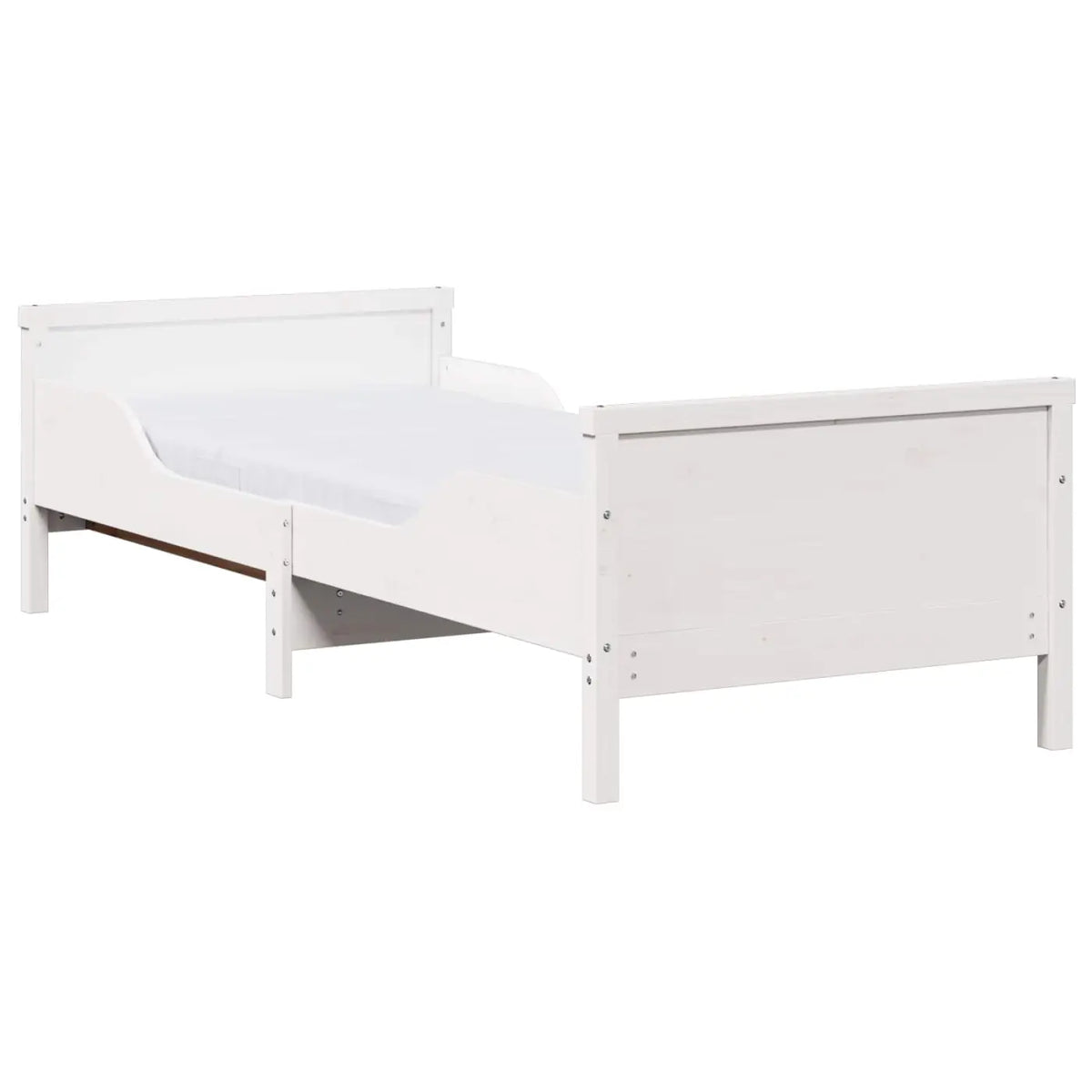 Cadre de lit avec matelas extensible Blanc 80 x 200 cm - XIOS