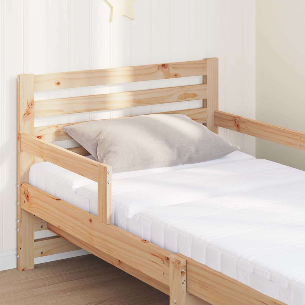 Cadre de lit avec matelas avec tête de lit Marron 80 x 200 cm - XIOS