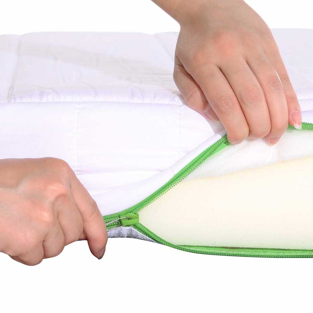 Cadre de lit avec matelas avec tête de lit Blanc 80 x 200 cm - XIOS