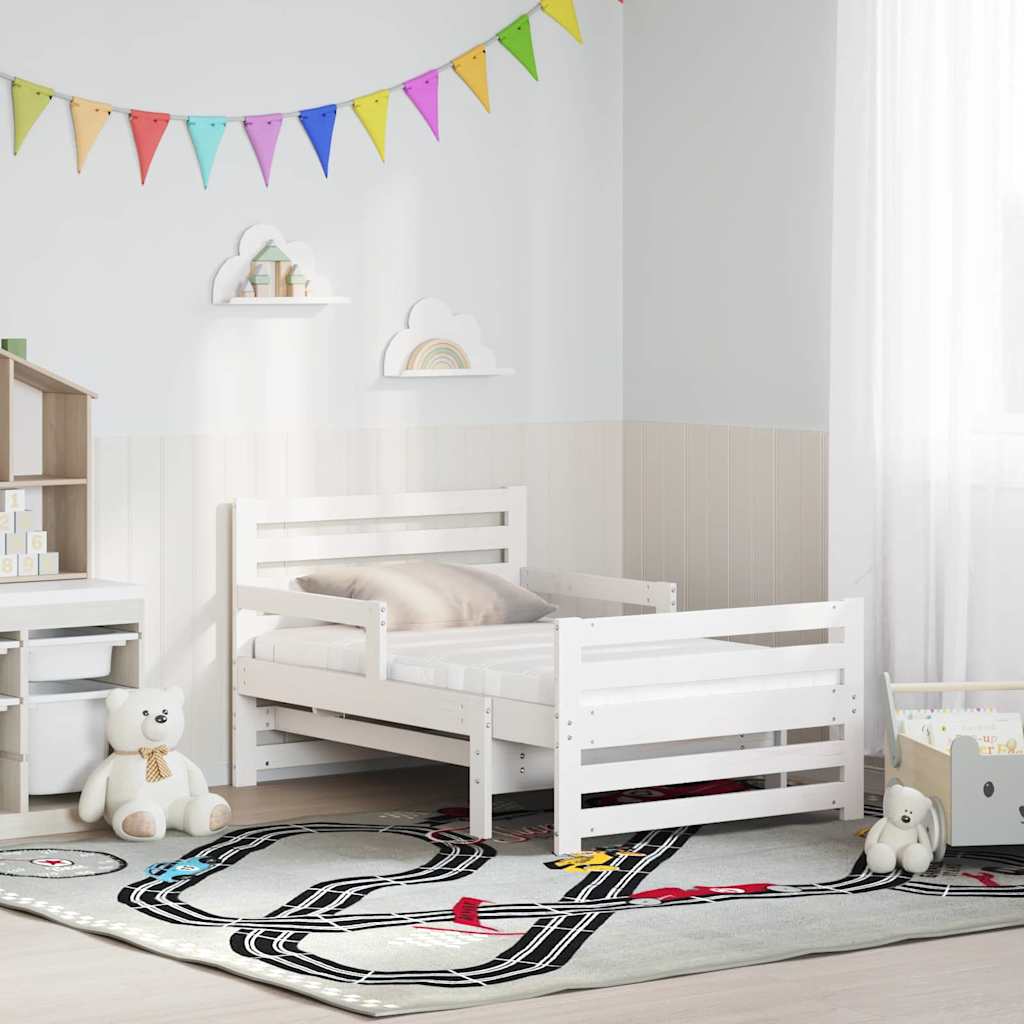 Cadre de lit avec matelas avec tête de lit Blanc 80 x 200 cm - XIOS