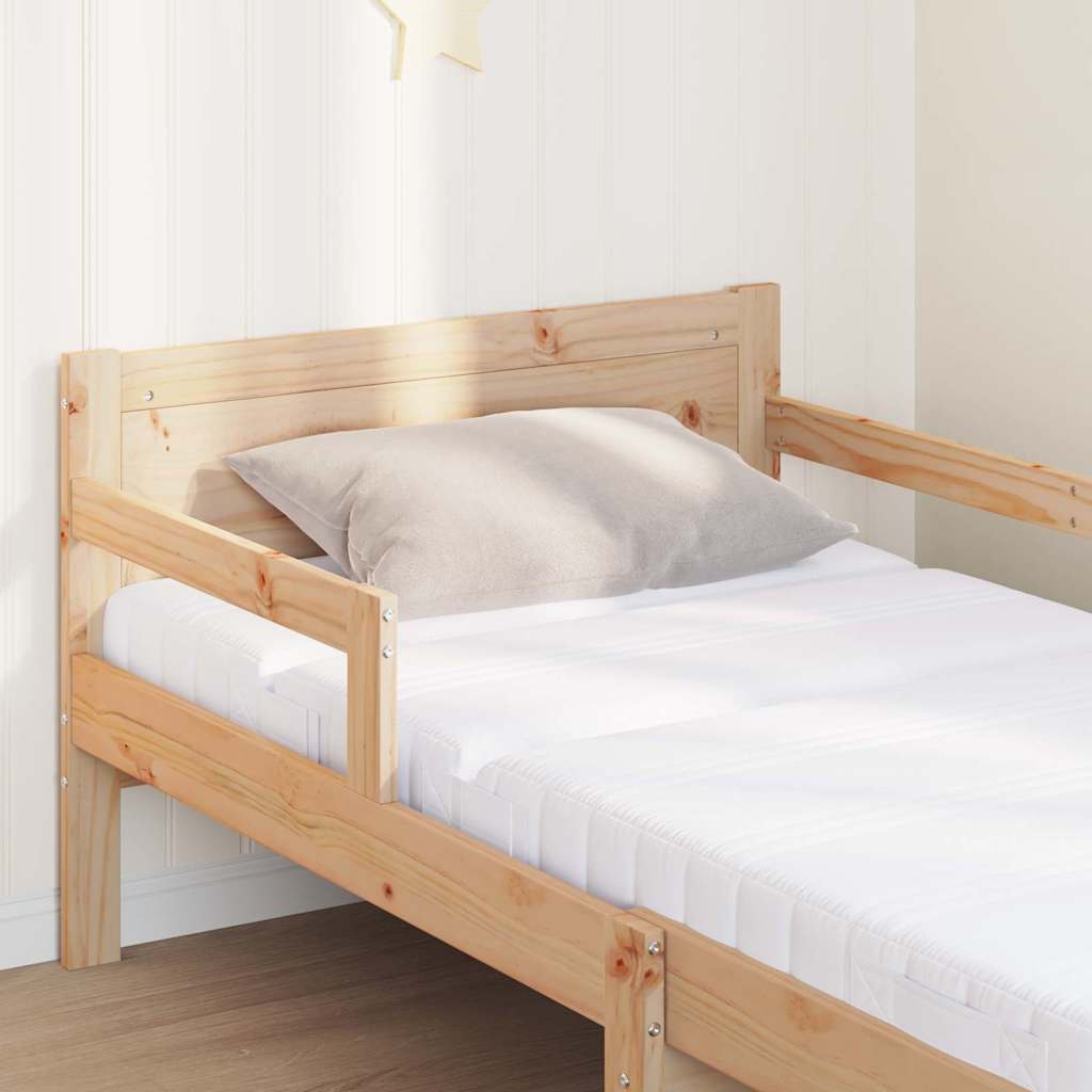 Cadre de lit avec matelas extensible Marron 80 x 200 cm