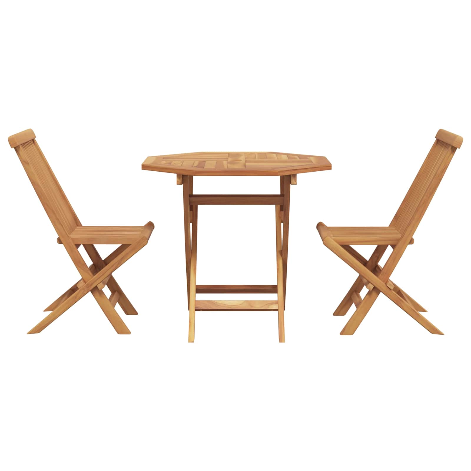 Ensemble de salle à manger pour jardin 3 pc Marron