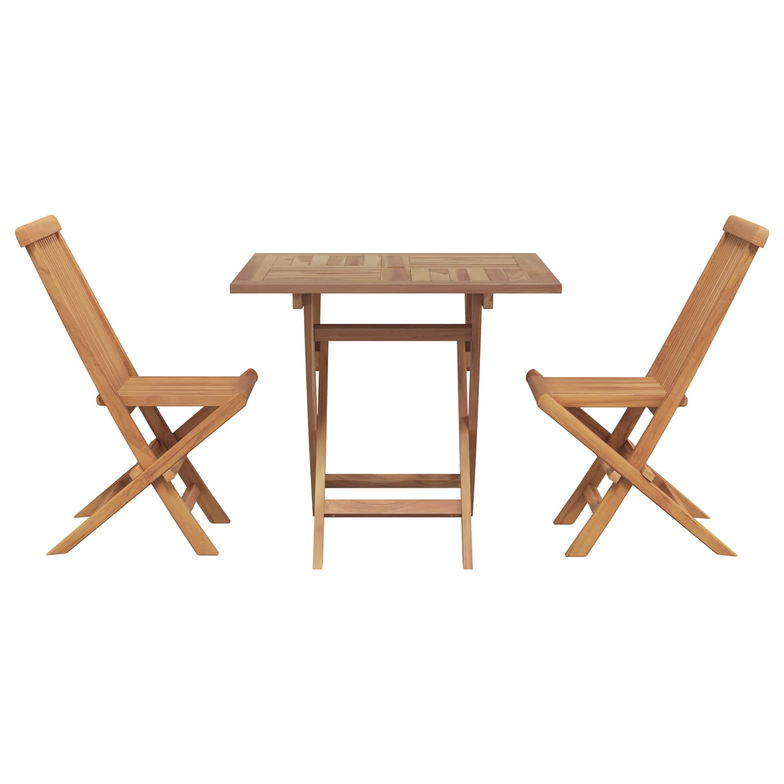 Ensemble de salle à manger pour jardin 3 pc Marron