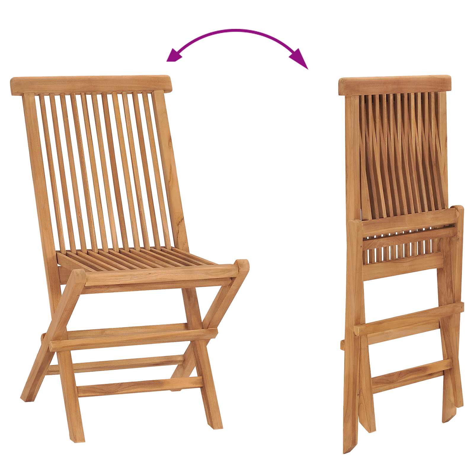Ensemble de salle à manger pour jardin 3 pc Marron