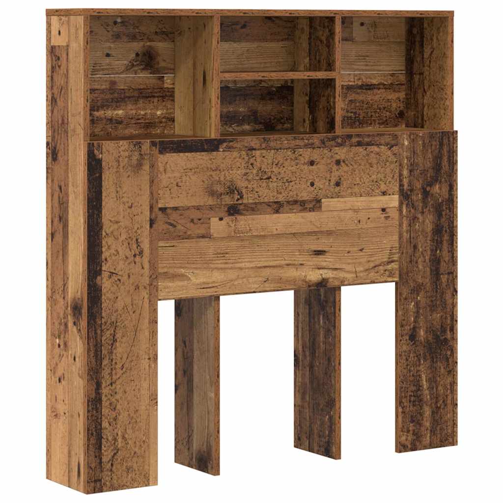 Cabinet de Tête de Lit avec étagère Bois ancien Bois Composite - XIOS