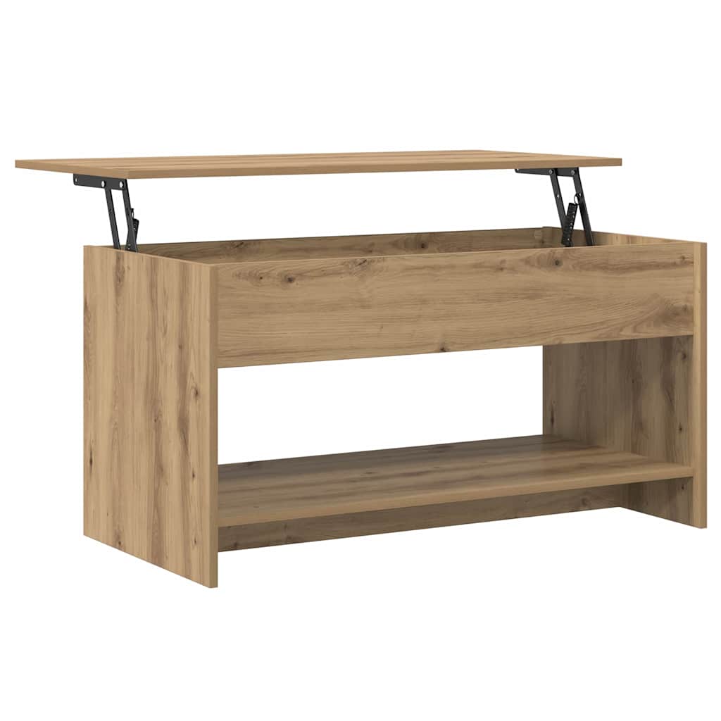 Table basse Chêne artisanal 80 x 50,5 x 41,5 cm - XIOS