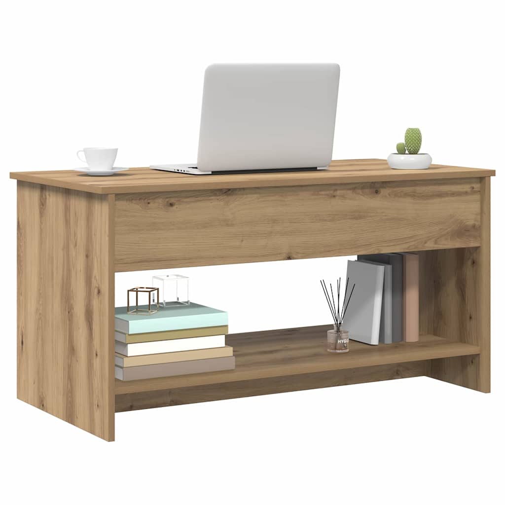 Table basse Chêne artisanal 80 x 50,5 x 41,5 cm - XIOS
