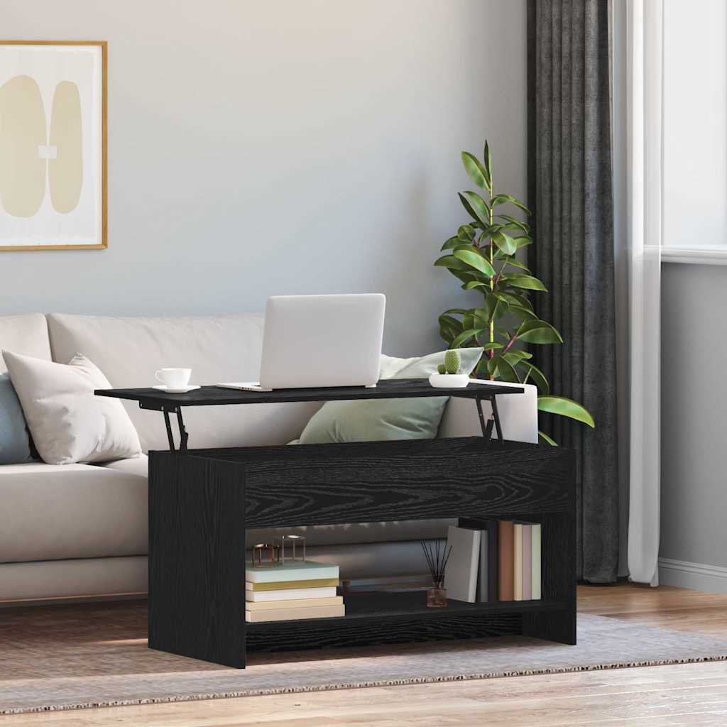 Table basse Chêne noir 80 x 50.5 x 41.5 cm Bois d'ingénierie - XIOS