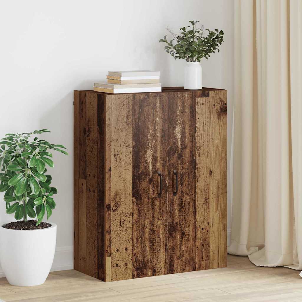 Armoire suspendue Montage mural Bois ancien 69,5 x 34 x 90 cm - XIOS
