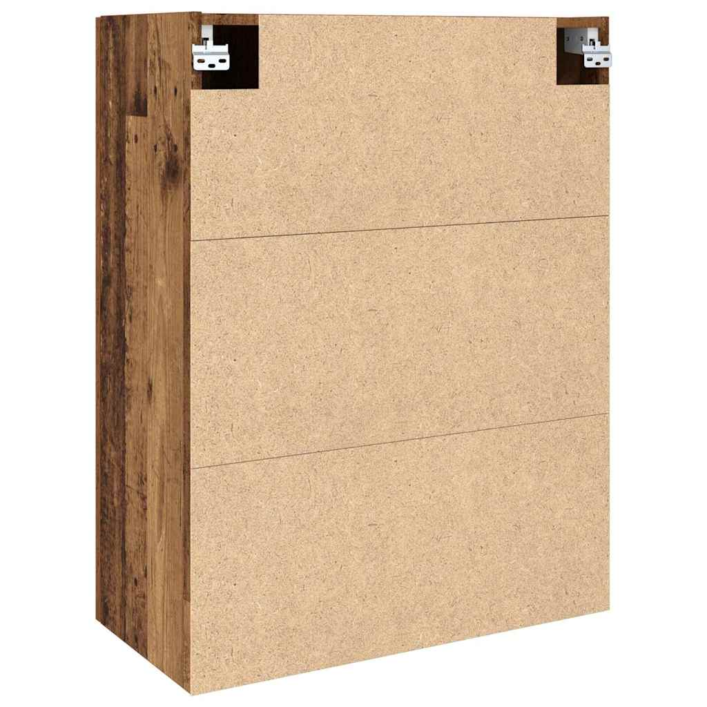Armoire suspendue Montage mural Bois ancien 69,5 x 34 x 90 cm - XIOS