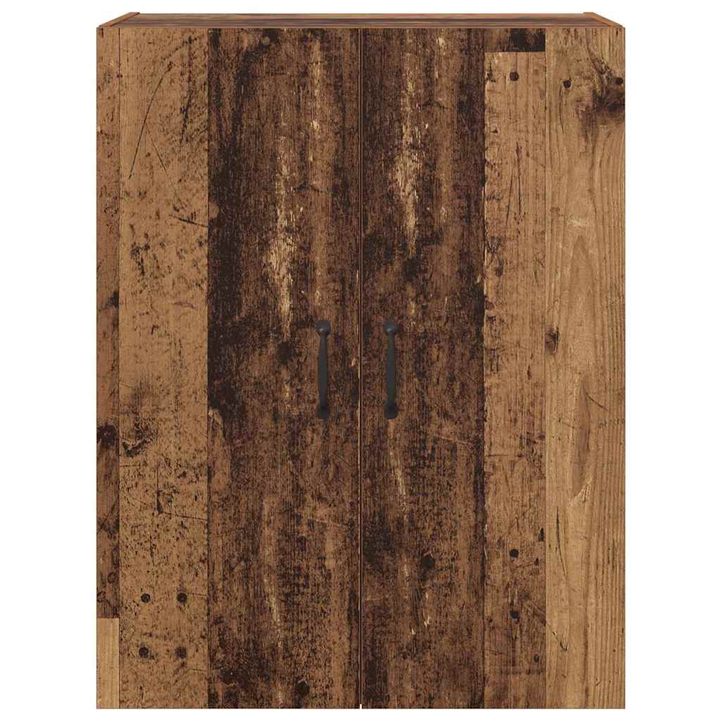 Armoire suspendue Montage mural Bois ancien 69,5 x 34 x 90 cm - XIOS
