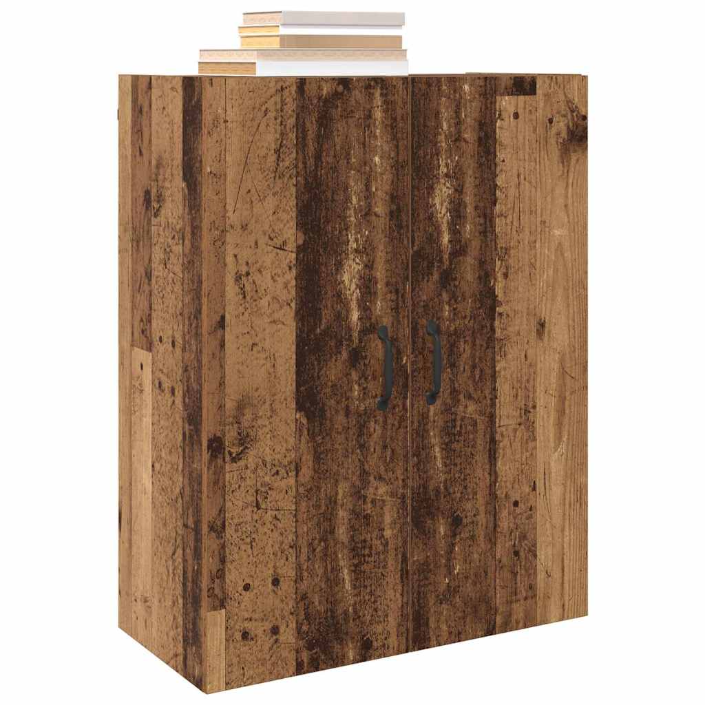Armoire suspendue Montage mural Bois ancien 69,5 x 34 x 90 cm - XIOS