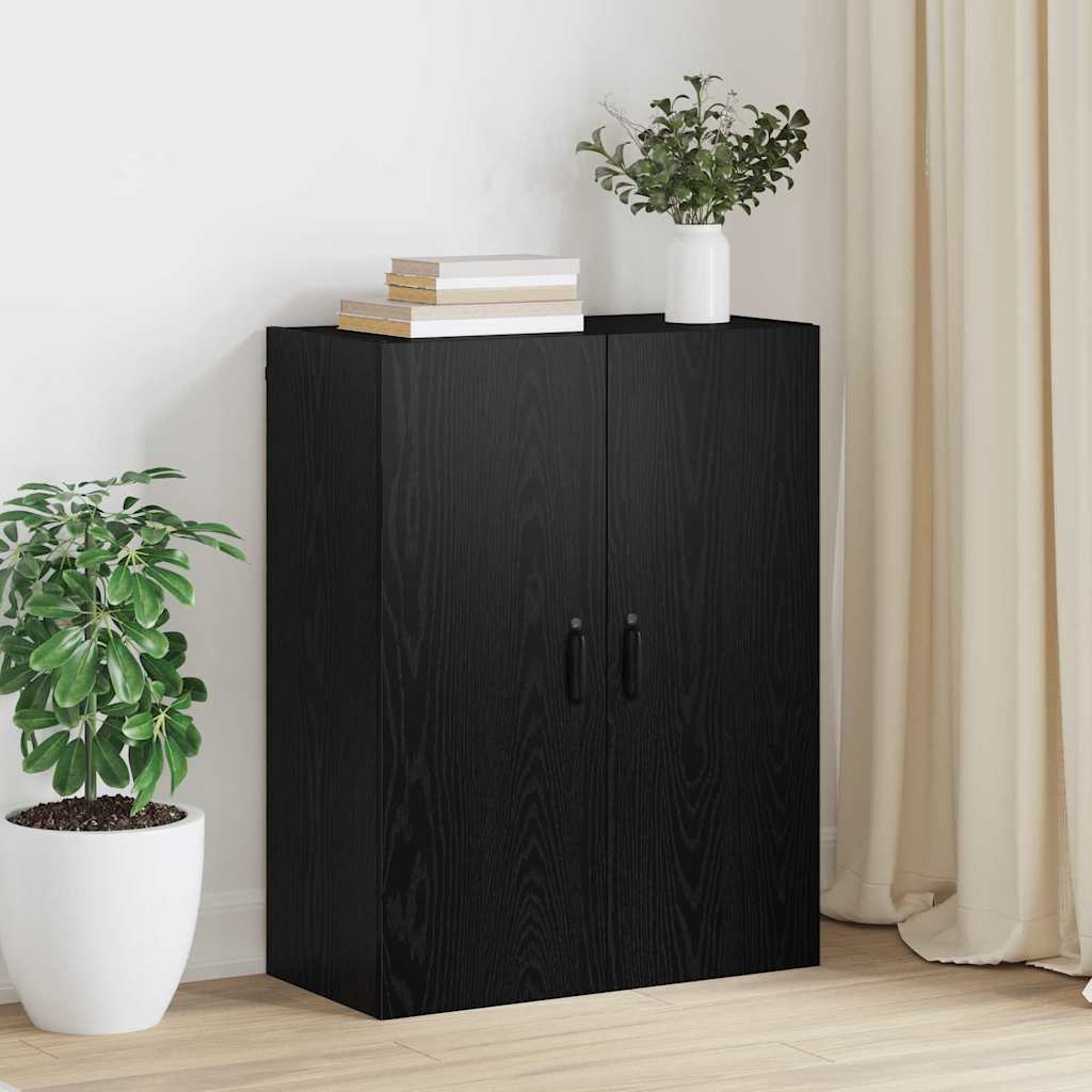 Armoire suspendue Montage mural Chêne noir 69,5 x 34 x 90 cm - XIOS