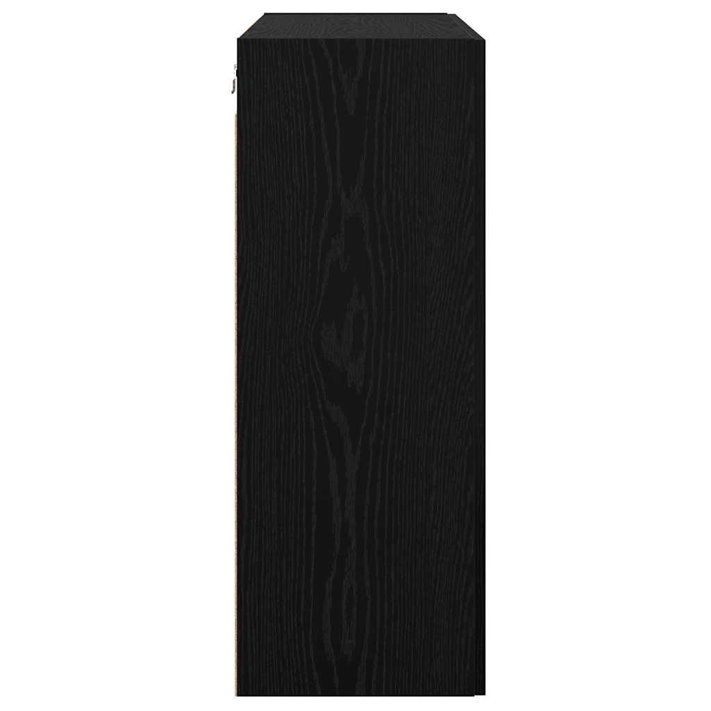 Armoire suspendue Montage mural Chêne noir 69,5 x 34 x 90 cm - XIOS