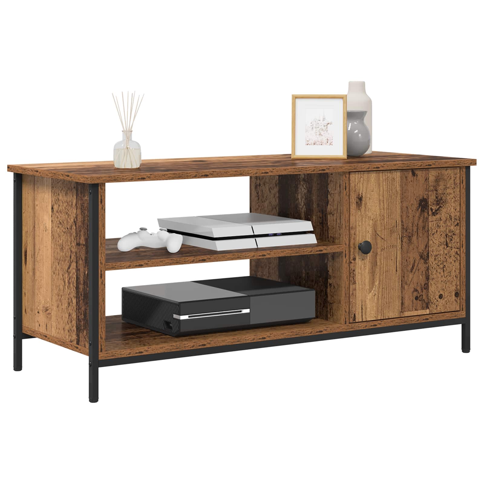 Meuble TV Bois Ancien 100 x 40 x 45 cm Bois d'ingénierie - XIOS