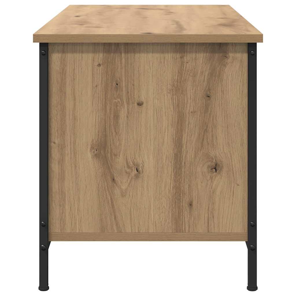 Meuble TV chêne artisanal 100 x 40 x 45 cm Bois d'ingénierie - XIOS