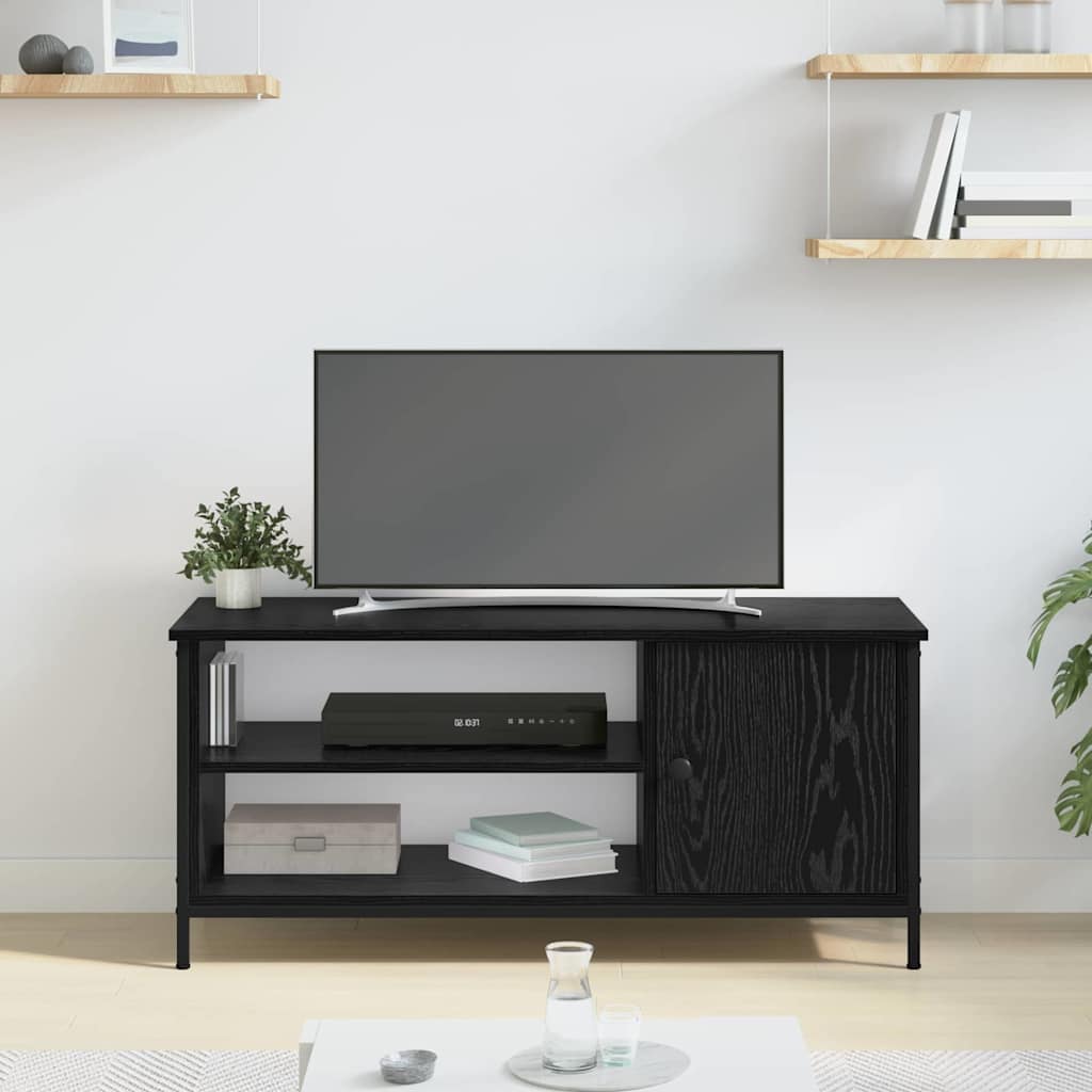 Meuble TV Chêne noir 100 x 40 x 45 cm Bois d'ingénierie - XIOS