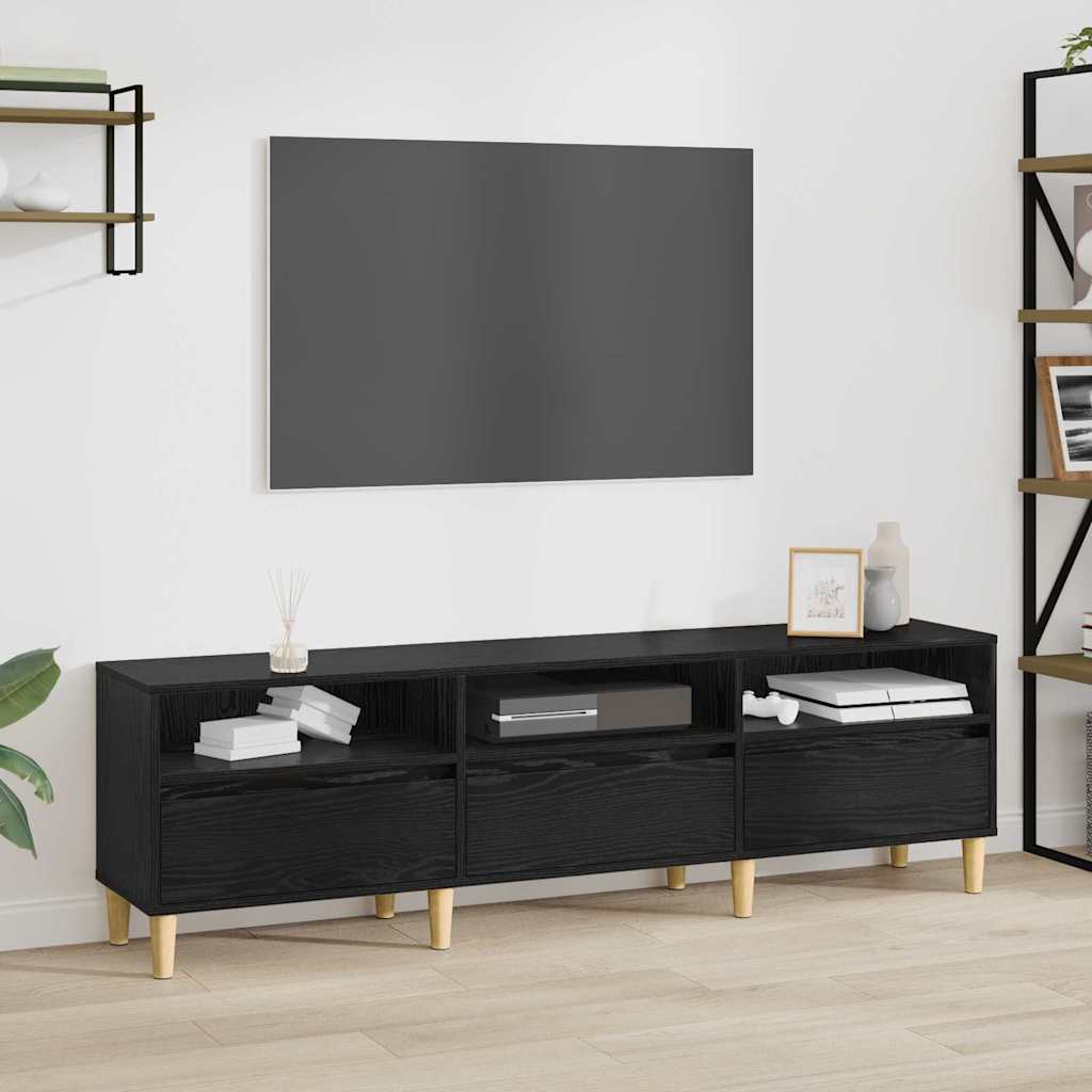 Meuble TV Chêne noir 150 x 30 x 45 cm Bois d'ingénierie - XIOS
