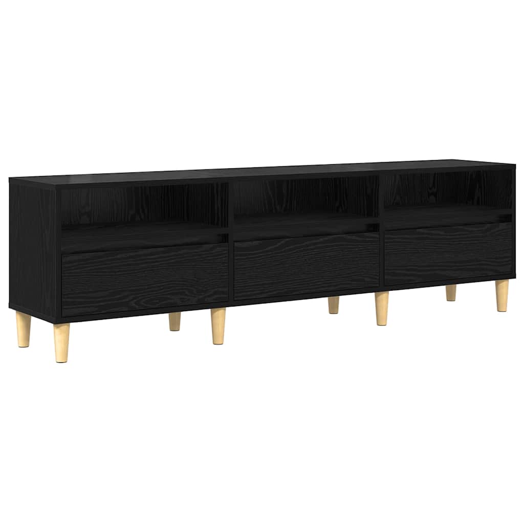 Meuble TV Chêne noir 150 x 30 x 45 cm Bois d'ingénierie - XIOS