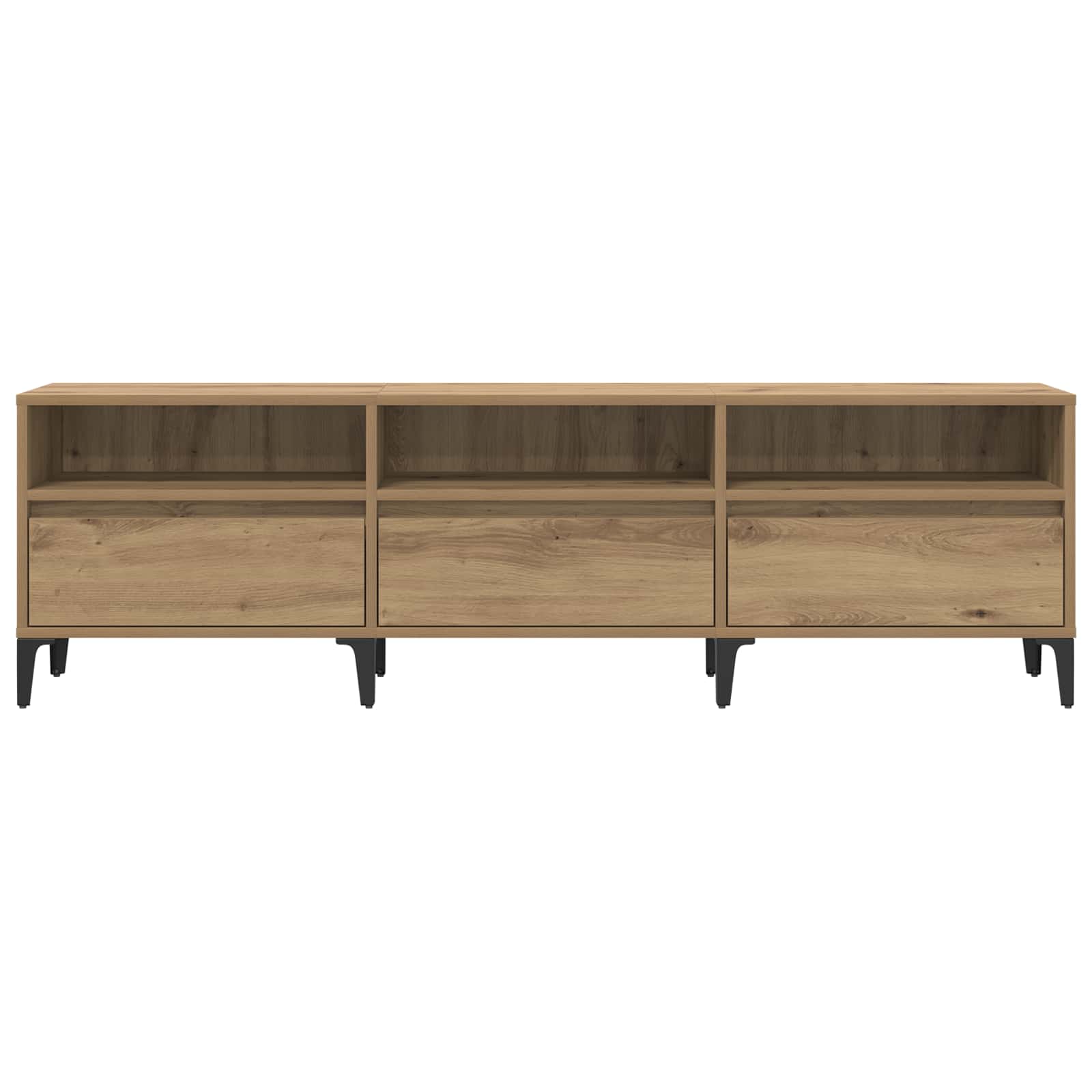 Meuble TV avec tiroir Chêne artisanal 150 x 30 x 45 cm - XIOS