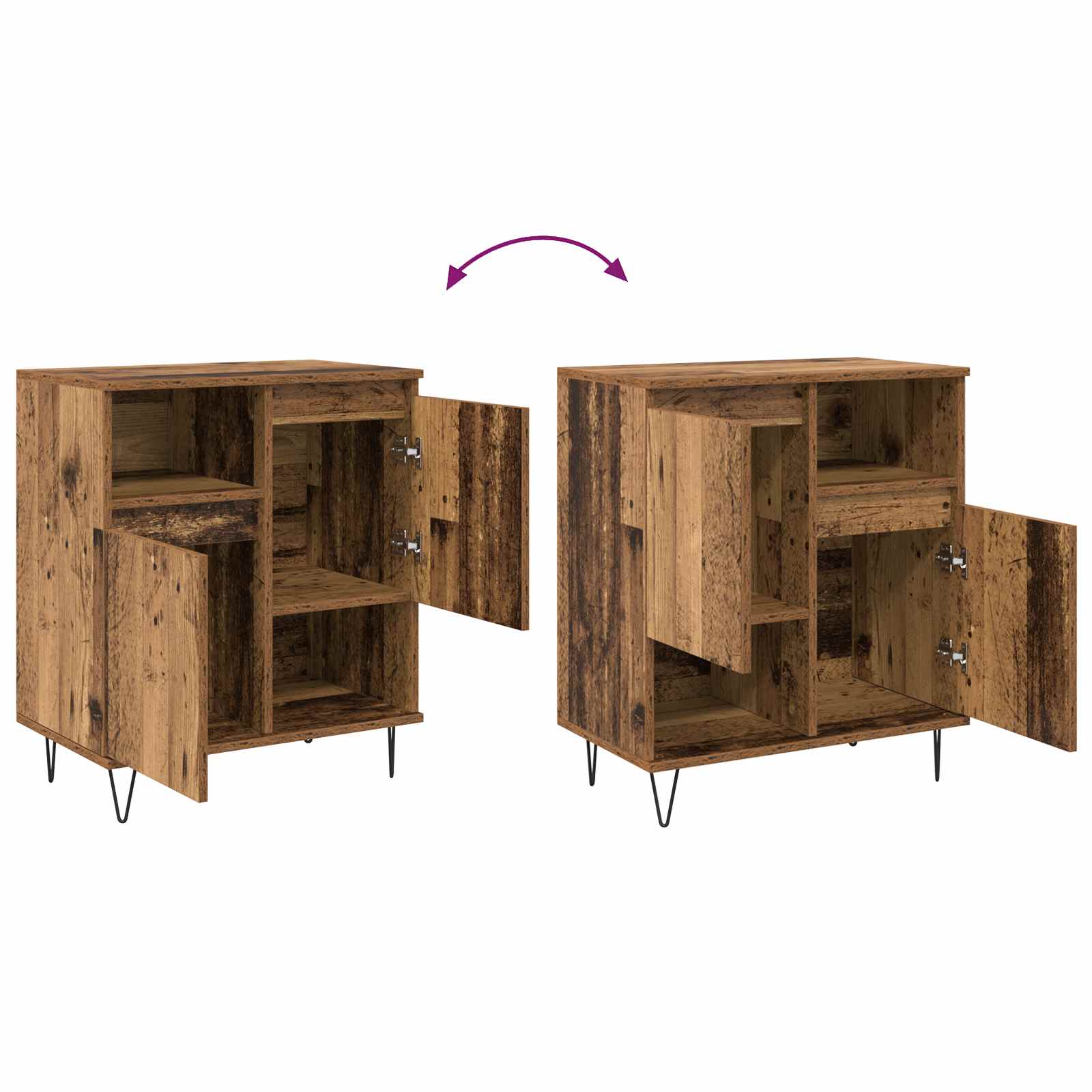 Buffet Bois ancien 60 x 35 x 70 cm - XIOS