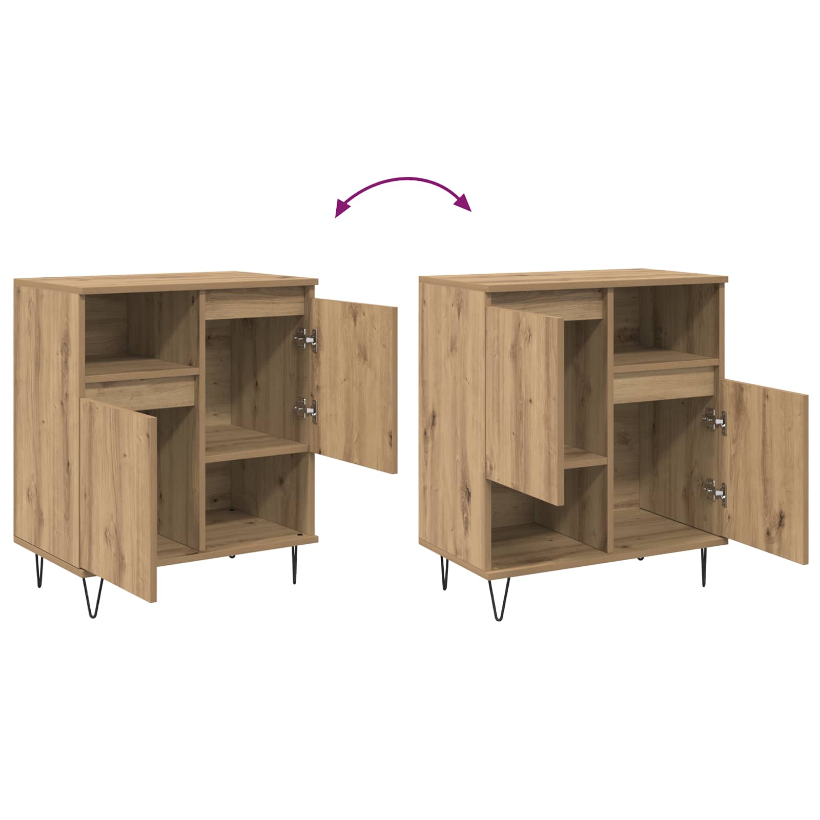 Buffet Chêne artisanal 60 x 35 x 70 cm - XIOS