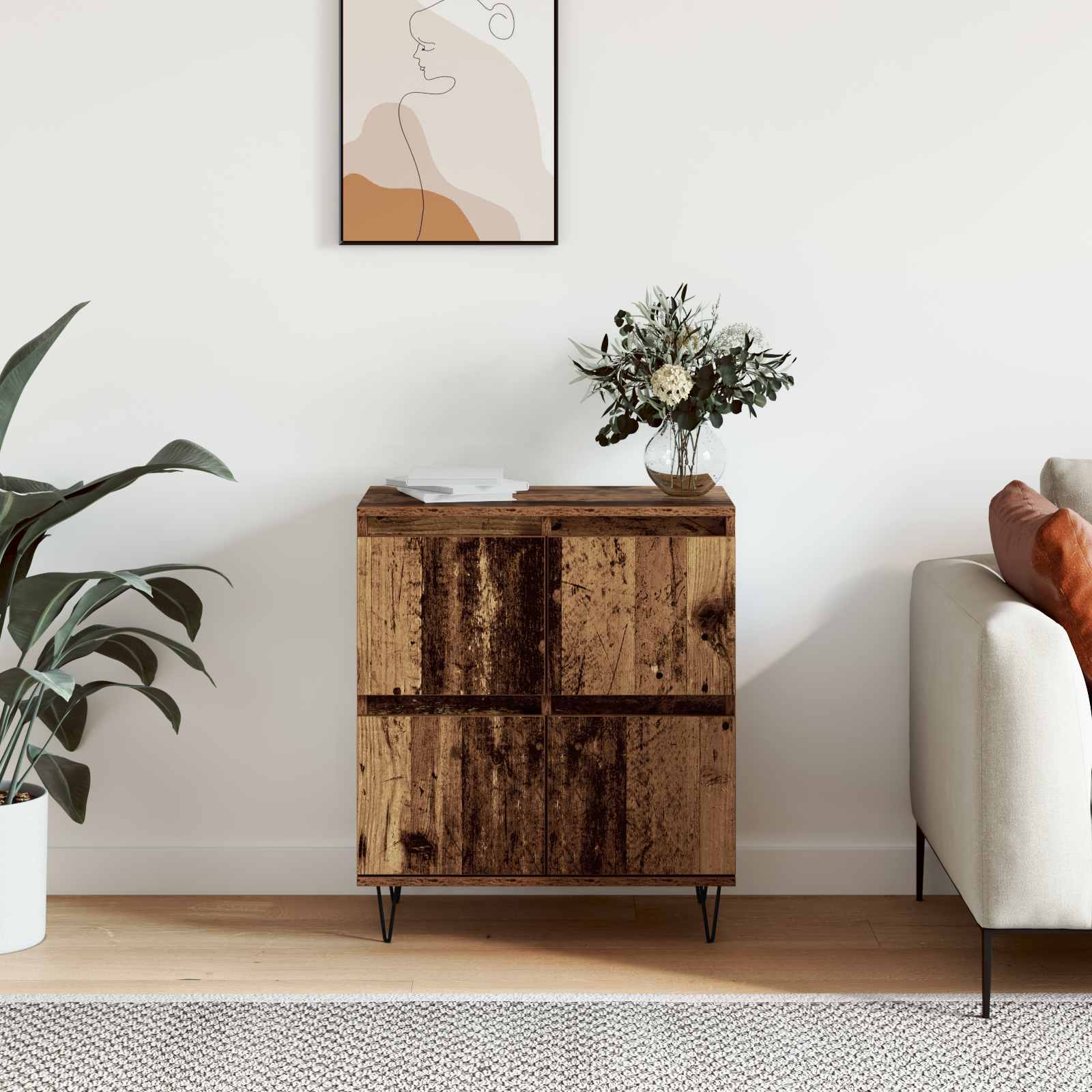 Buffet Bois ancien 60 x 35 x 70 cm - XIOS