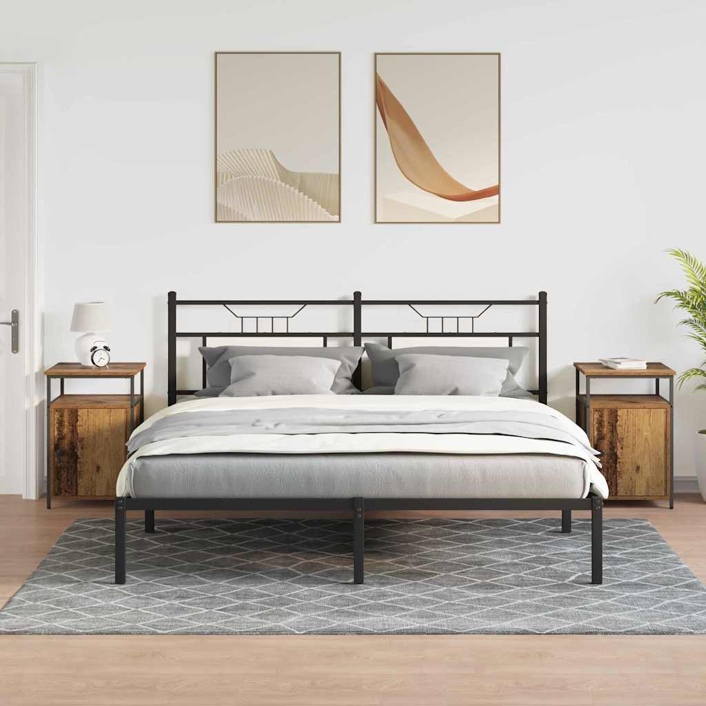 Cabinet de chevet Vieux bois Bois d'ingénierie