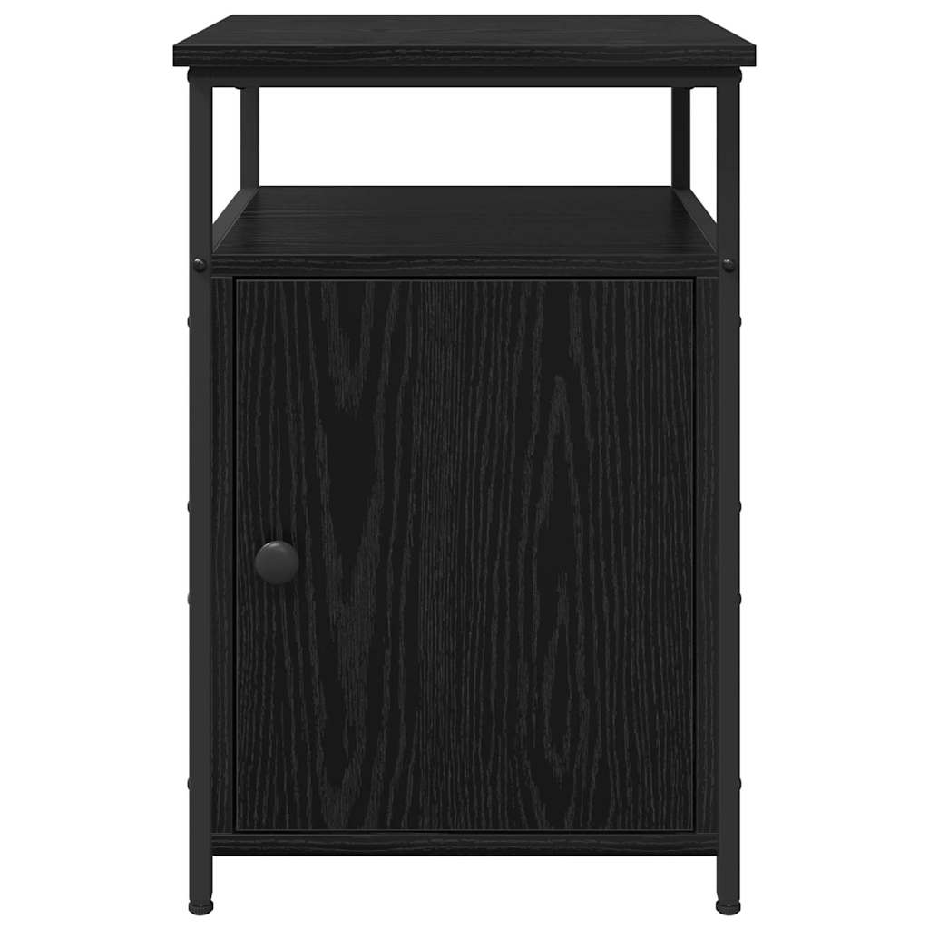 Cabinet de chevet Chêne noir Bois d'ingénierie