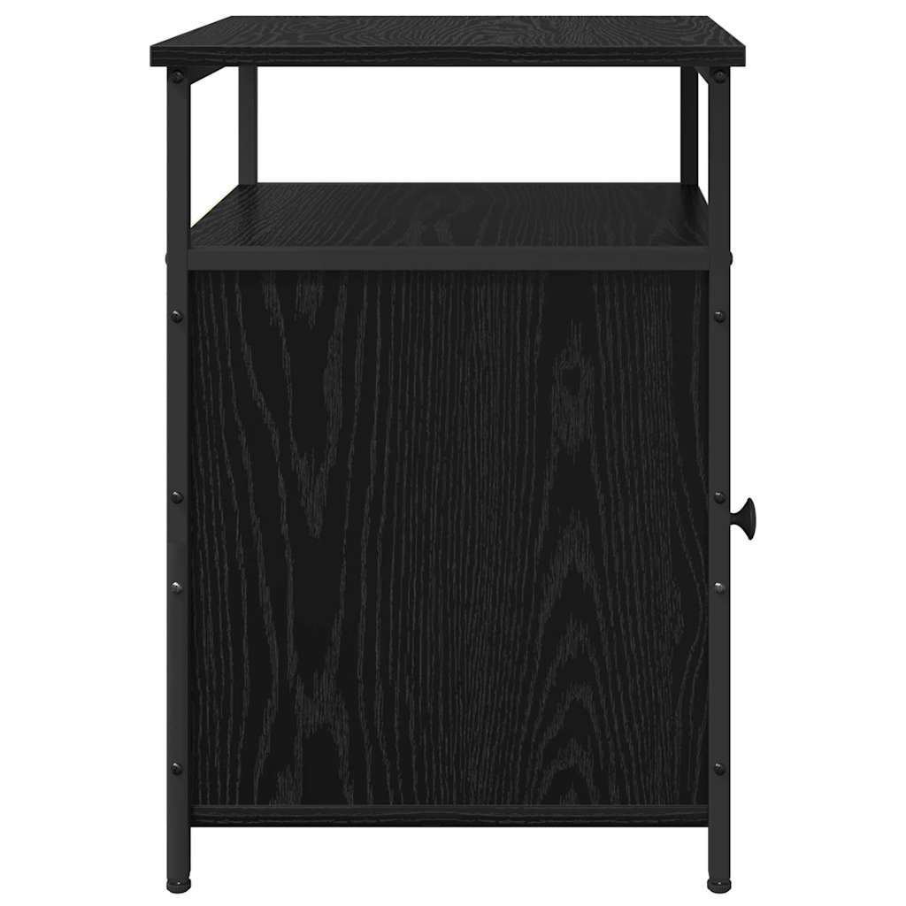 Cabinet de chevet Chêne noir Bois d'ingénierie