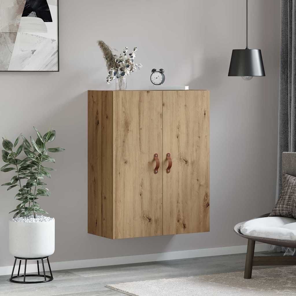 Meuble mural Montage mural Chêne artisanal 69,5 x 34 x 90 cm - XIOS