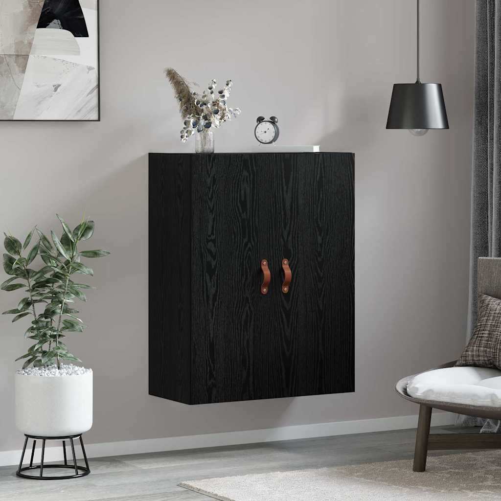 Meuble mural Chêne noir 69,5 x 34 x 90 cm Bois d'ingénierie - XIOS