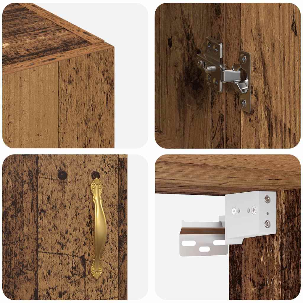 Meuble mural Bois ancien 69,5 x 34 x 90 cm Bois d'ingénierie - XIOS