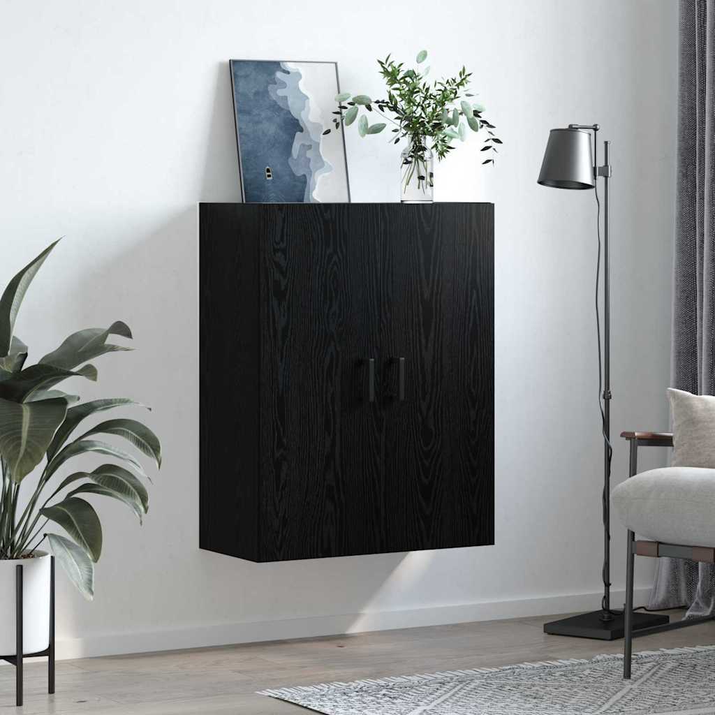 Meuble mural Noir 69,5 x 34 x 90 cm Bois d'ingénierie - XIOS