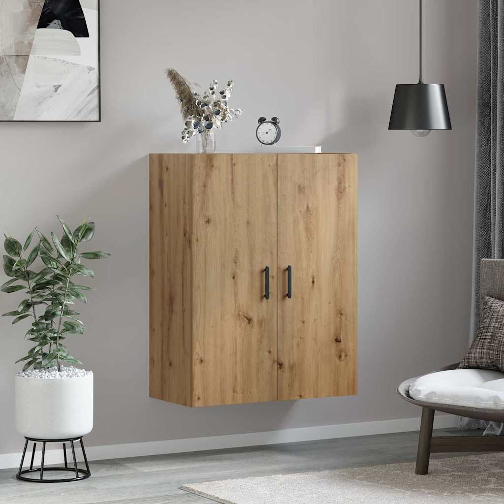 Meuble mural chêne artisanal 69,5 x 34 x 90 cm - XIOS