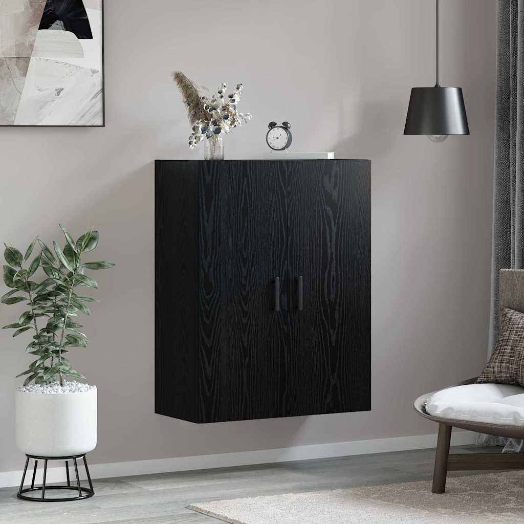 Meuble mural Chêne noir 69,5 x 34 x 90 cm Bois d'ingénierie - XIOS